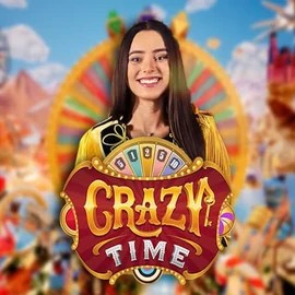 Crazy Time casino game by Evolution – featured logo at Instaspin Casino