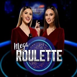 Mega Roulette slot logo by Pragmatic Play at Instaspin Casino
