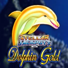 Dolphin Gold with Stellar Jackpots slot logo by Lightning Box Game at Instaspin Casino