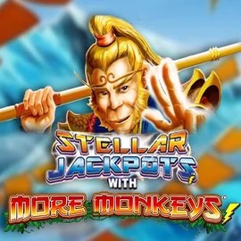 Stellar Jackpots with More Monkeys slot icon by Lightning Box Game, available at Instaspin Casino